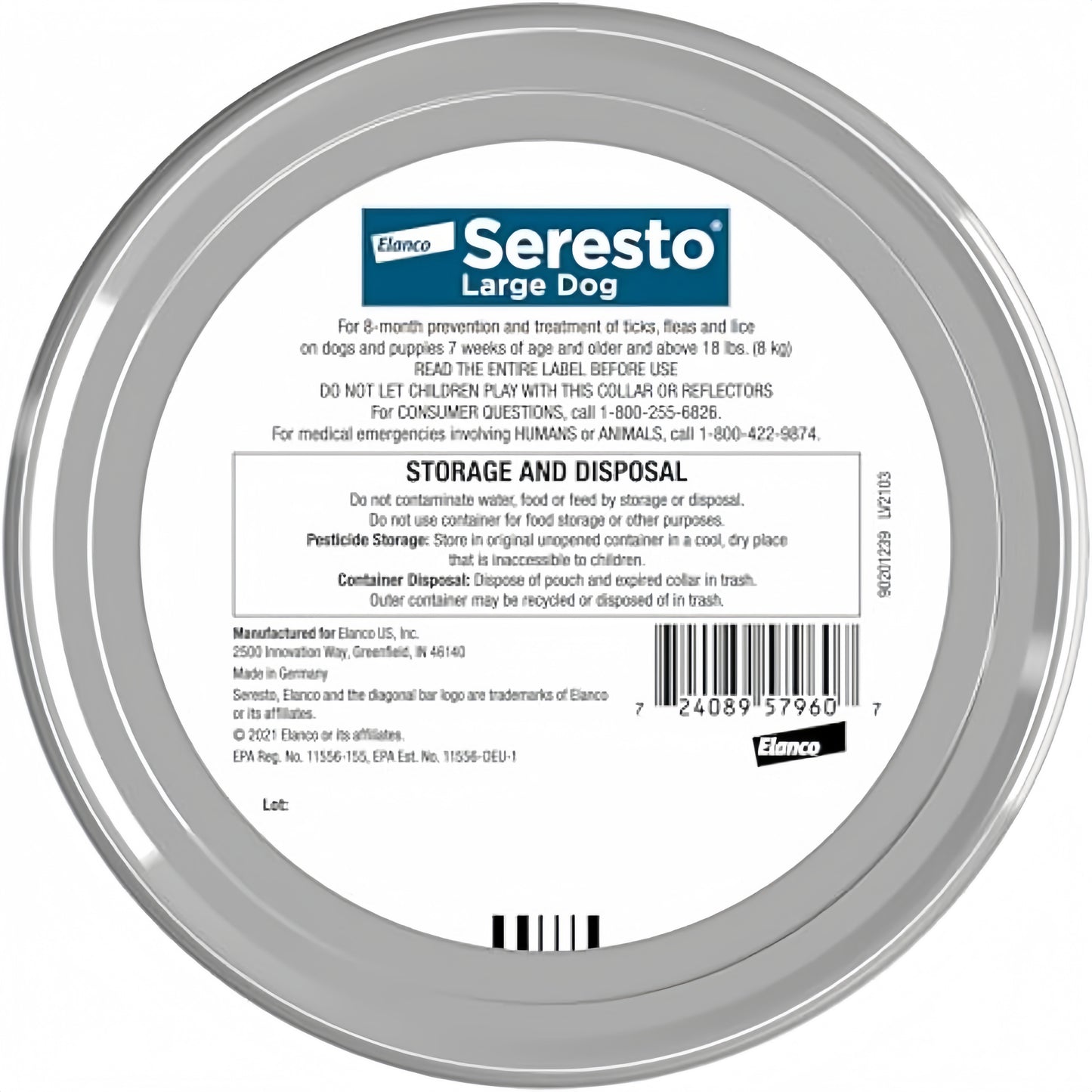 Seresto Flea and Tick Collar for Dogs